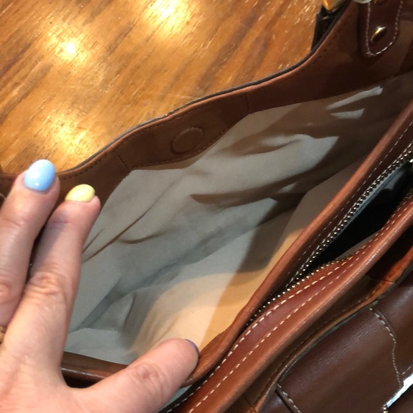 Cole Hann brown leather handbag - Picture 5 of 10